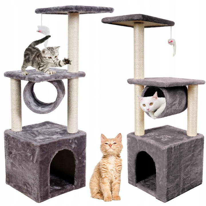 Drapak niski, legowisko, słupek do drapania, wieża Omna 61 - 100 cm