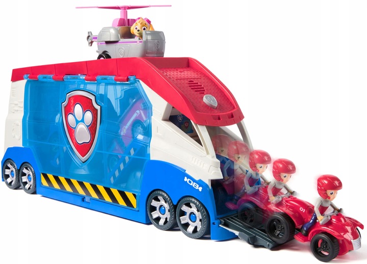 PSI PATROL PATROLOWIEC DUŻY ZESTAW 4 POJAZDY RYDER CHASE MARSHALL SKYE