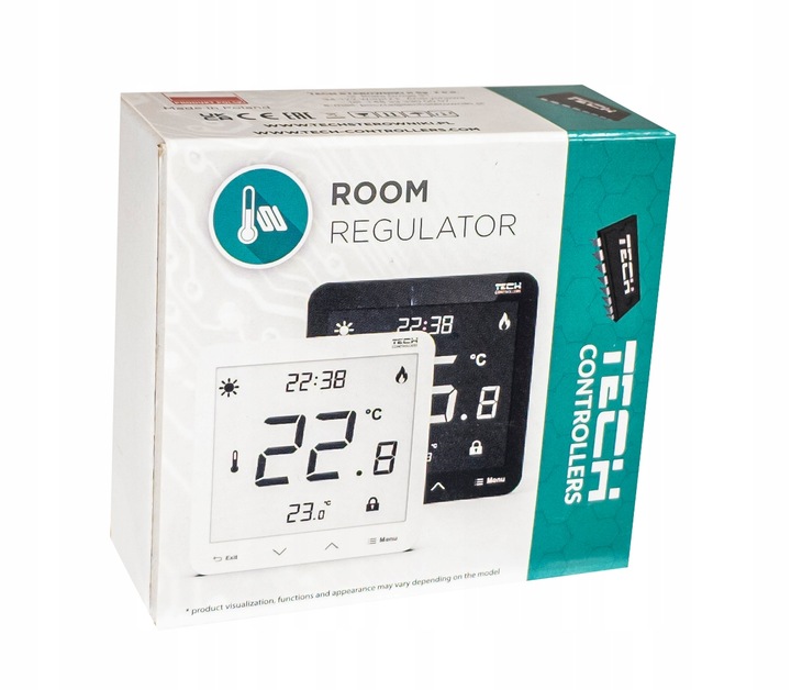 STEROWNIK REGULATOR TERMOSTAT POKOJOWY BIAŁY R-12S DO LISTWY L-X WG.11.0669