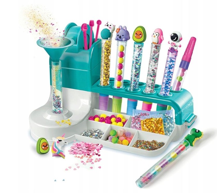 FABRYKA DŁUGOPISÓW Clementoni Zestaw Kreatywny z Akcesoriami Dekoracjami
