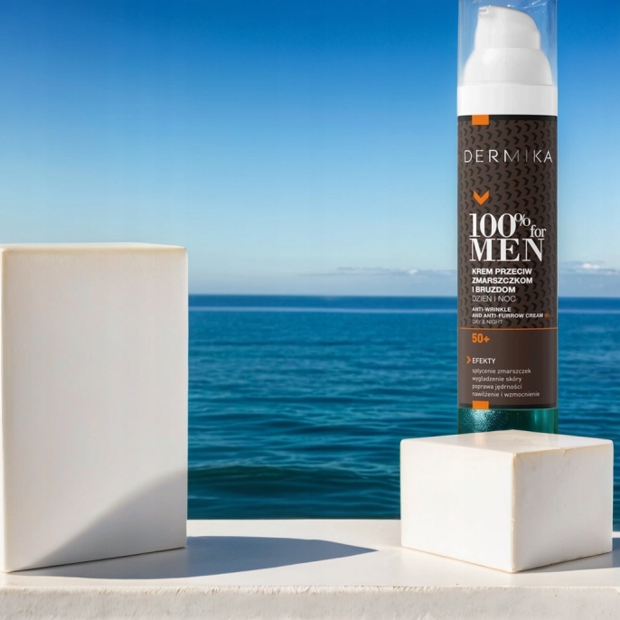KREM DO TWARZY DLA MĘŻCZYZN 50+ DERMIKA FOR MEN PRZECIWZMARSZCZKOWY 100ML