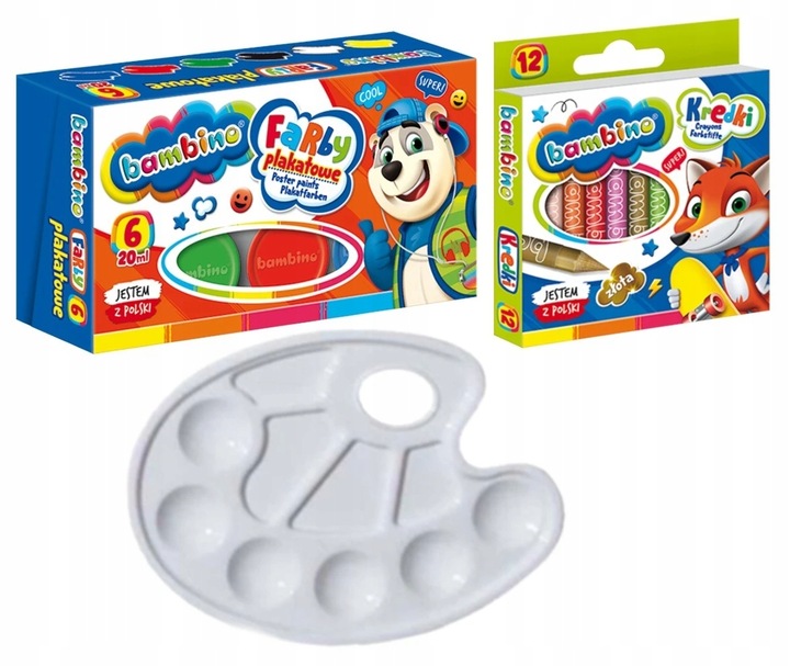 BAMBINO Wyprawka Szkolna zestaw plastyczny 22el