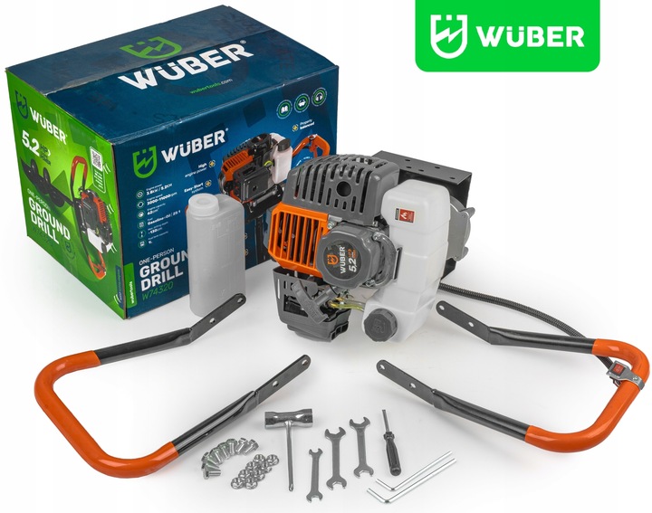 WIERTNICA SPALINOWA ŚWIDER DO GLEBY ZIEMI 5,2KM+PRZEDŁUŻKA WIERTŁA 10/20/30