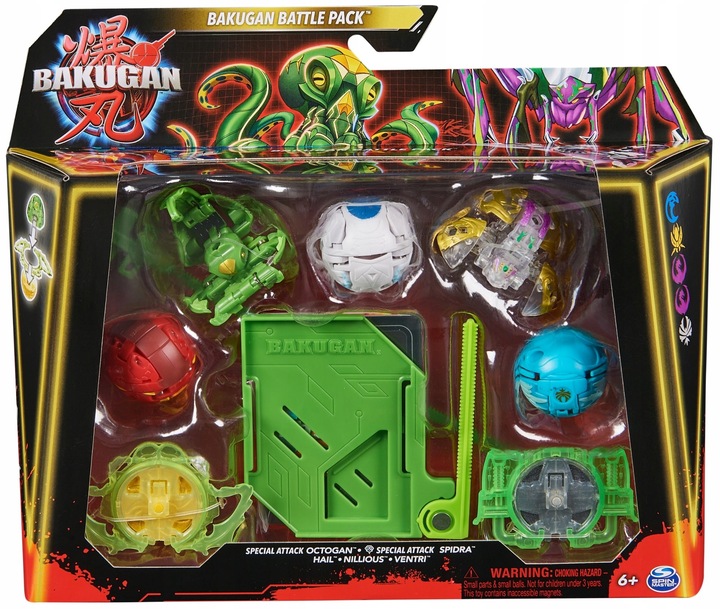 BAKUGAN SPECIAL ATTACK OCTOGAN SPECIAL ATTACK SPIDRA 5-PAK