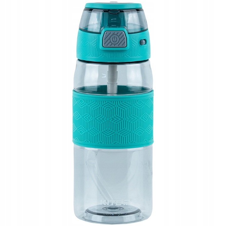 BUTELKA NA WODĘ BIDON SZKOLNY Z USTNIKIEM 600 ml SZARA Kite