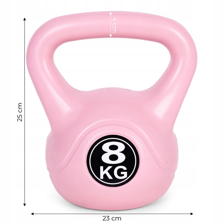 Kettlebell kettle 8 kg do ćwiczeń hantla kula odważnik obciążenie ciężar