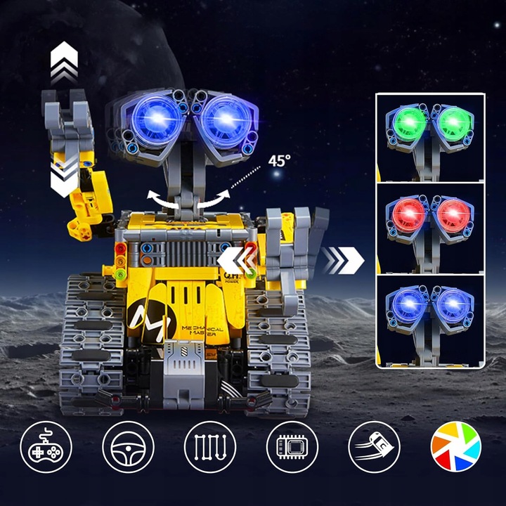 KLOCKI ROBOT ZDALNIE STEROWANY RC 4w1 DUŻY 672szt DO PROGRAMOWANIA