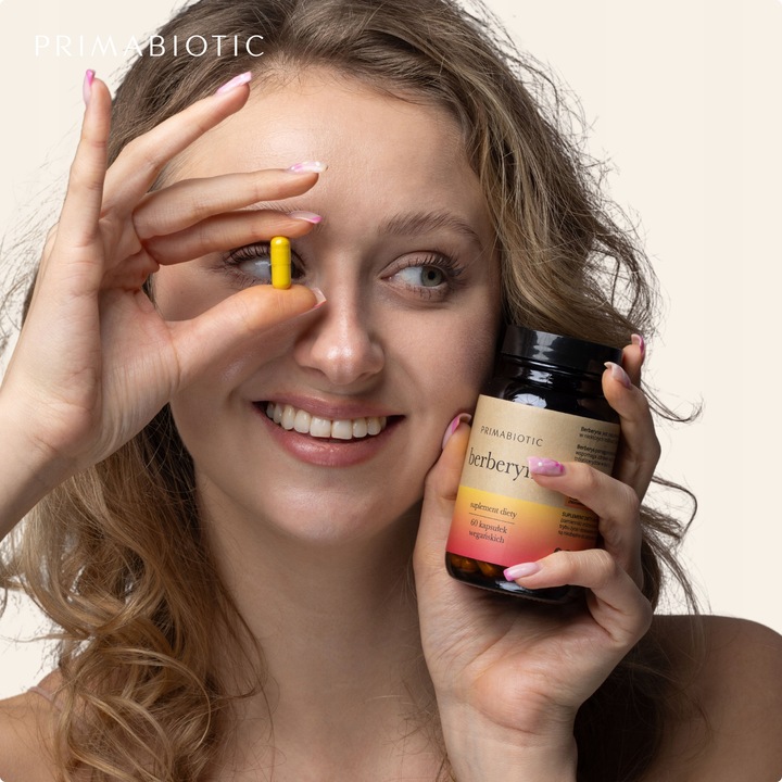 BERBERYNA HCL 400 Mg PRIMABIOTIC 60 kaps. Wątroba Metabolizm Odchudzanie