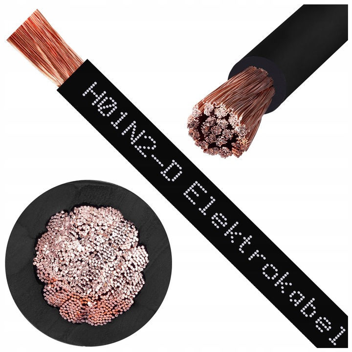 Przewód spawalniczy H01N2-D 70 OnS-1 1 m x 15,3 mm x 70 mm² ELEKTROKABEL