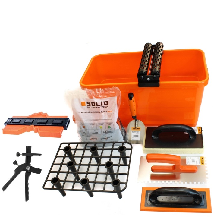 SOLID 5999 WIADRO GLAZURNICZE DO FUGOWANIA ZESTAW 20L+GRATIS - 7 elementów