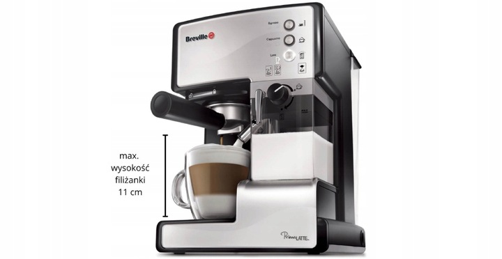 Ekspres do kawy kolbowy ciśnieniowy automatyczny Breville Prima Latte I