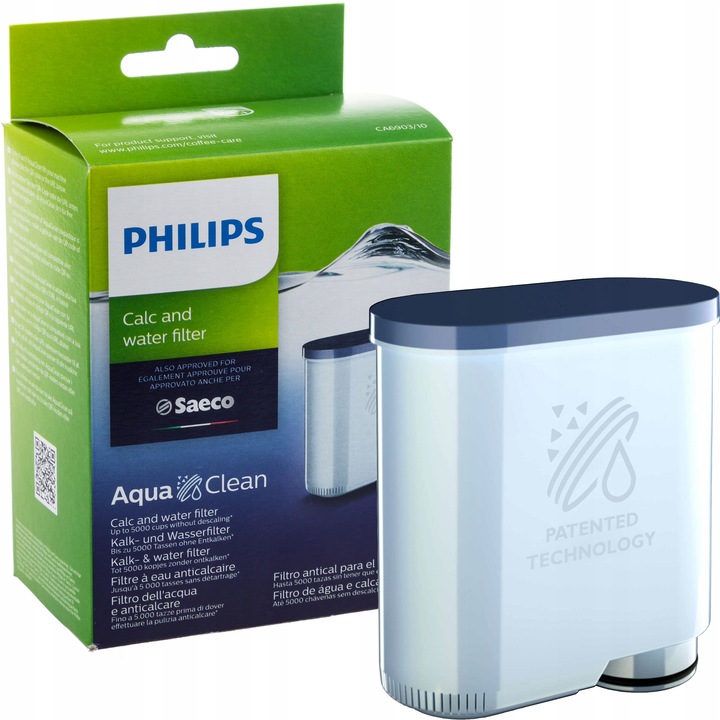Filtr wody do ekspresu Philips Saeco AquaClean Latte Go Oryginał Oryginalny
