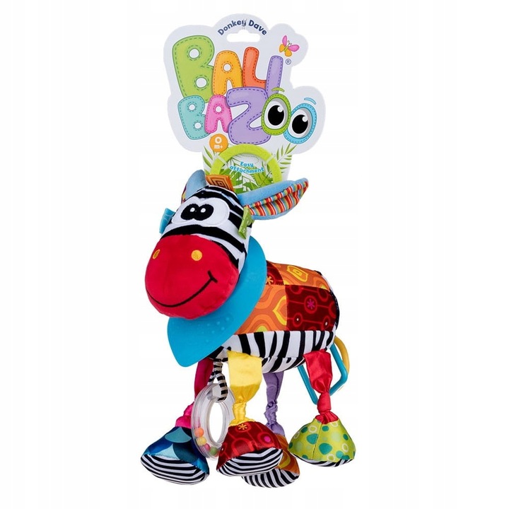 BALIBAZOO Zawieszka do wózka grzechotka Osiołek Dave