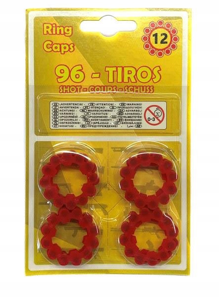 Kapiszony do Pistoletu - 12-ki - 96 strzałów x 5 Blistrów - 480 strzałów