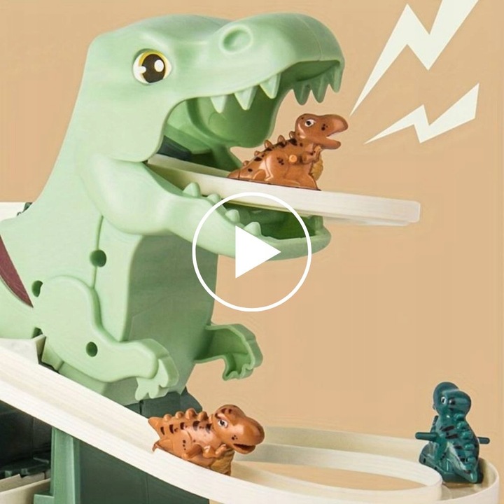 ZABAWKA WSPINAJĄCE SIĘ DINOZAURY ZJEŻDŻALNIA INTERAKTYWNA DINO TOR 2w1
