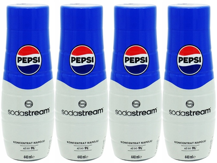 6x SYROP KONCENTRAT PEPSI COLA DO SATURATORA SODASTREAM 9L NAPOJU z 440ml