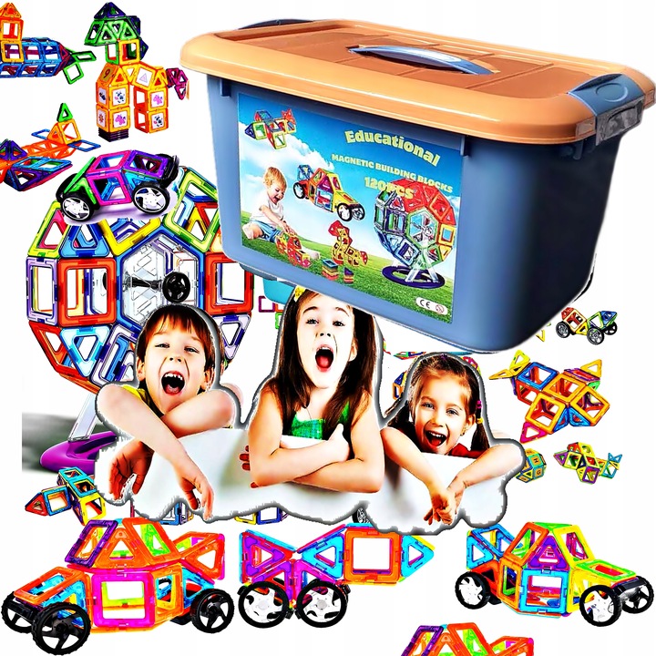 Klocki Magnetyczne Bardzo Duże Elementy – Buduj, Twórz I Odkrywaj Świat