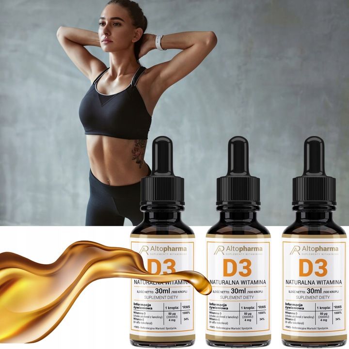 WITAMINA D3 2000IU FORTE KROPLE 3x30ml