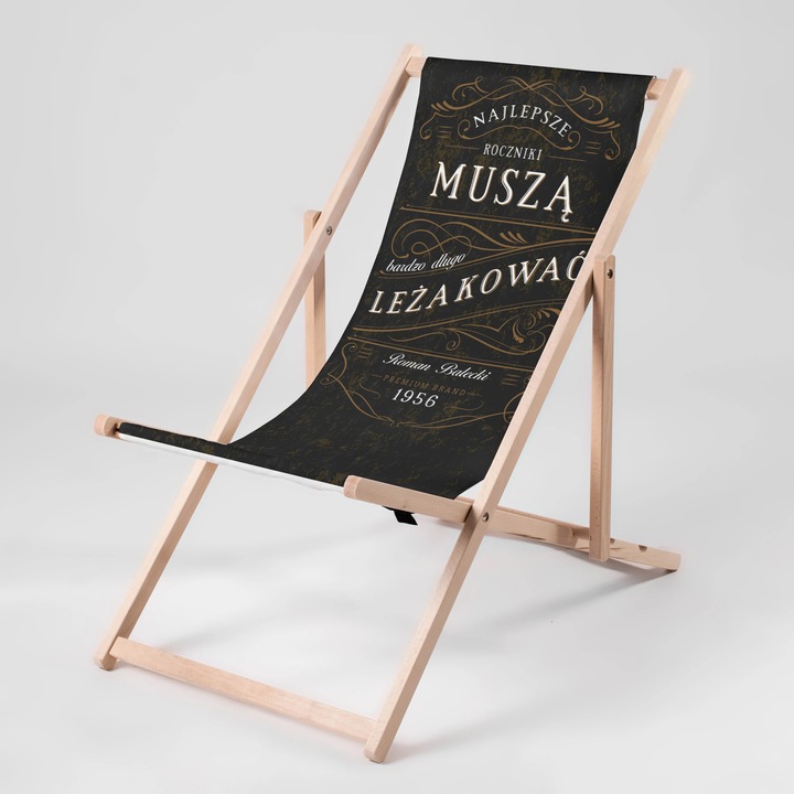 Leżak Personalizowany WHISKY Drewniany Prezent Na Urodziny Dla Faceta Taty