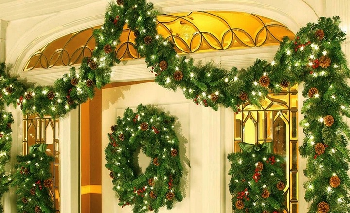 MOCNE LAMPKI CHOINKOWE 500 LED BIAŁE CIEPŁE ZEWNĘTRZNE WEWNĘTRZNE PROGRAMY