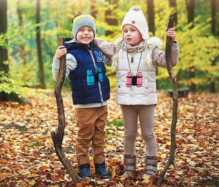 Lornetka Dla Dzieci Zabawkowa 4x30 Podręczna Kieszonkowa Powiększenie Lupa