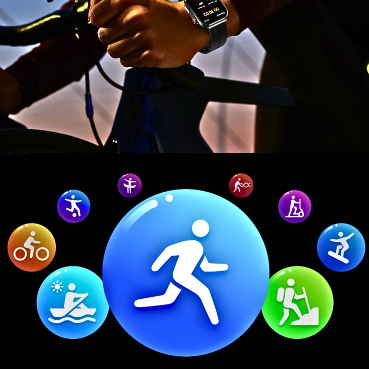 SMARTWATCH Z FUNKCJĄ POMIARU CUKRU GLUKOZA NX15 CIŚNIENIE MENU Polski WATCH