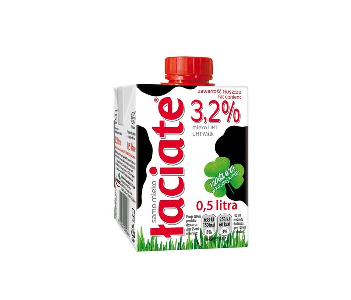 Łaciate Mleko UHT 3,2 % 500 ml x 12 sztuk
