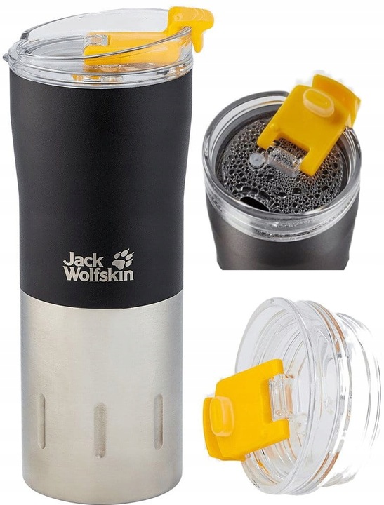JACK WOLFSKIN KUBEK TERMICZNY NA KAWĘ HERBATĘ SZCZELNY TURYSTYCZNY 500 ml -