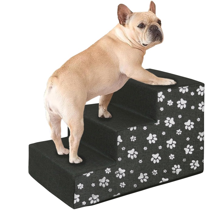 SCHODKI SCHODY DLA PSA RAMPA PODEST STABILNE 30 cm 3 STOPNIE