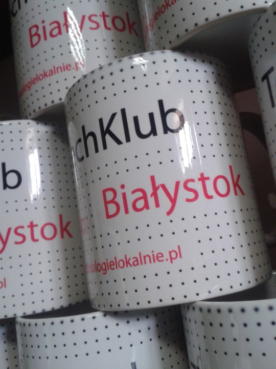 kubki Kubek szeroki złote ucho 400 ml z nadrukiem fotokubek zdjęcie prezent