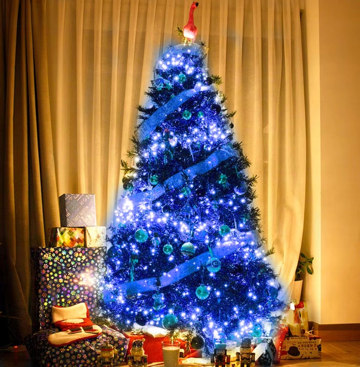 LAMPKI CHOINKOWE 300 LED ZEW/WEW Światełka Świąteczne ZIMNE choinka