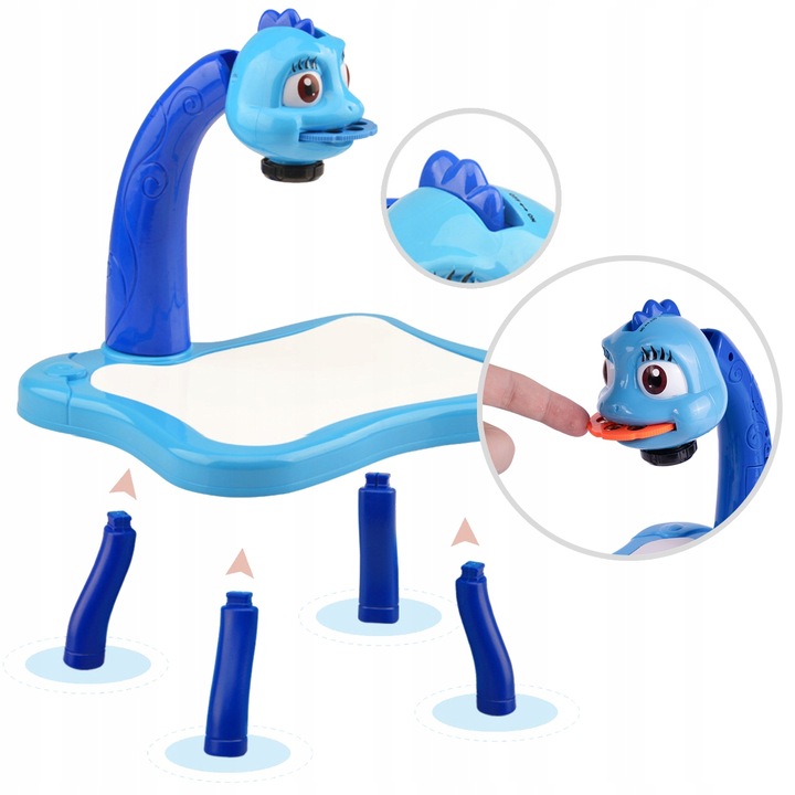 PROJEKTOR DO NAUKI RYSOWANIA Z LAMPKĄ RZUTNIK DUŻY 12 PISAKÓW 24 WZORY