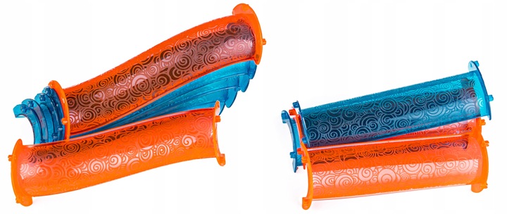 Klocki KONSTRUKCYJNE MAGNETYCZNE Świecące Tor Kulkowy Kulodrom 110 elem