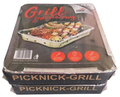 2 x GRILL JEDNORAZOWY PIKNIKOWY POL-DREW