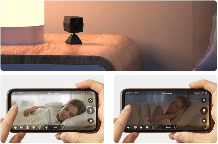 MINI KAMERA 4G NA SIM PODGLĄD NA ZYWO DETEKCJA ALARMY DO 10 DNI PRACY MK01G