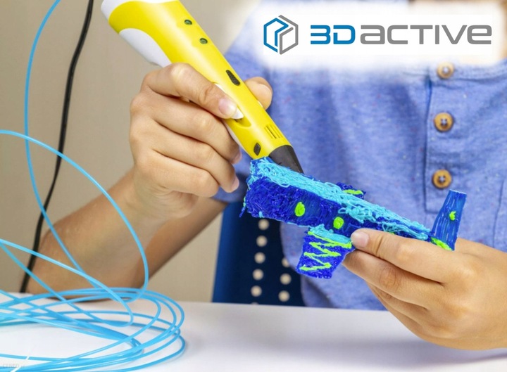 WKŁADY DO DŁUGOPISU 3D PEN MEGA ZESTAW DLA DZIECI PLA FILAMENTY 40x5m 200 m