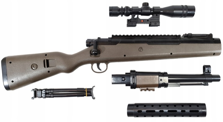 SZTUCER KARABIN MYŚLIWSKI NA KULKI SNAJPERKA ASG