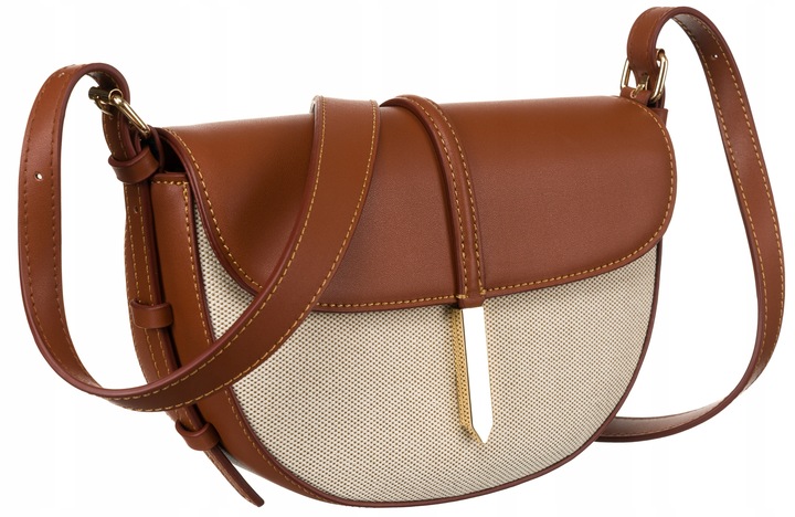 Torebka listonoszka damska Peterson płócienna canvas elegancka na ramię
