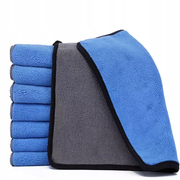 3szt. PUSZYSTE RĘCZNIKI ZESTAW DO OSUSZANIA AUTA MIKROFIBRA SZYBKOSCHNĄCY