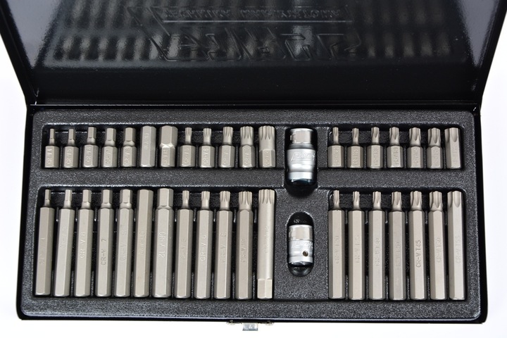 ZESTAW BITÓW KOŃCÓWKI IMBUS TORX SPLINE 40el FARYS