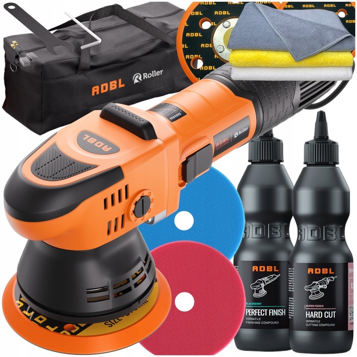 ADBL Roller D09125-02 Zestaw Maszyna Polerska Pasty Polerka Lakieru Auta