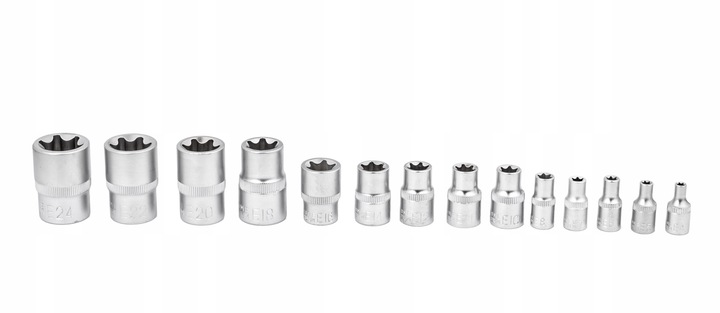 KLUCZE NASADOWE TORX E4-E24 NASADKI TORKS wew 14el