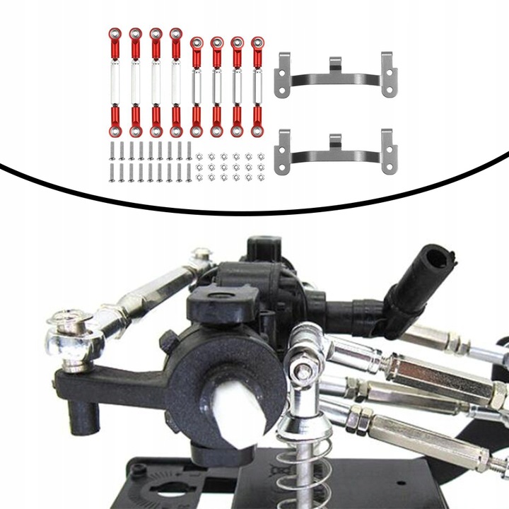 RC Car Pull Rod Base Drążek ściągający 1:12 dla MN D90 D91 MN99S Truck