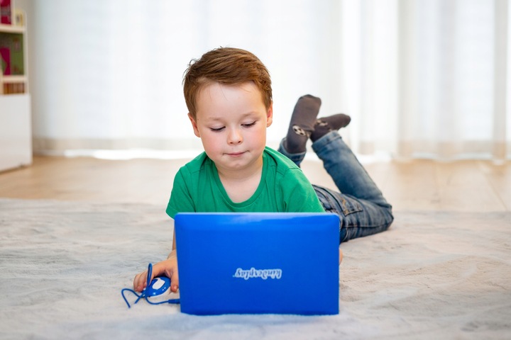 KINDERPLAY LAPTOP DLA DZIECI EDUKACYJNY DO NAUKI LITEREK LICZENIA 120 OPCJI