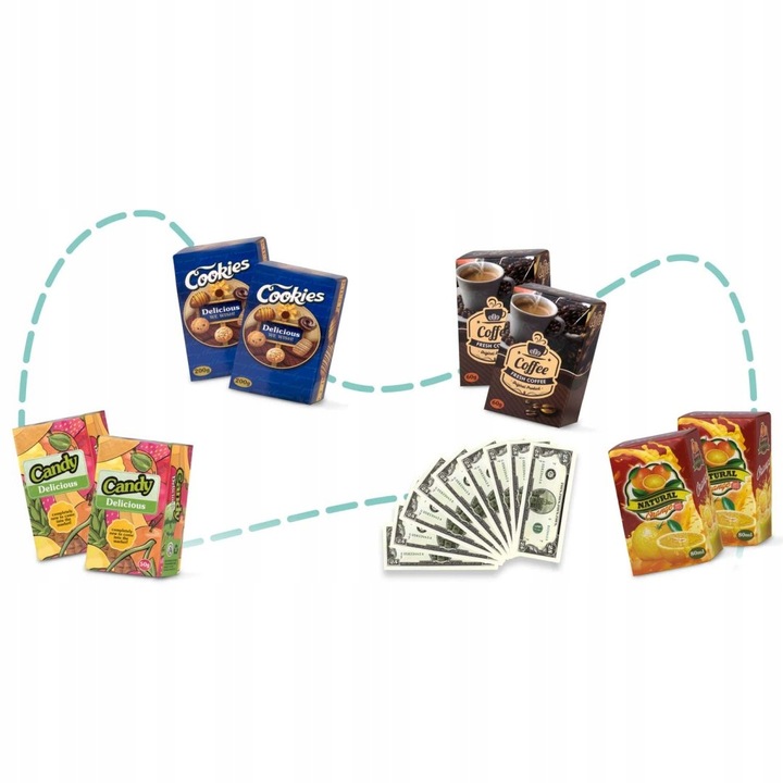 WÓZEK NA ZAKUPY KOSZYK SKLEPOWY DLA DZIECI LED 3w1