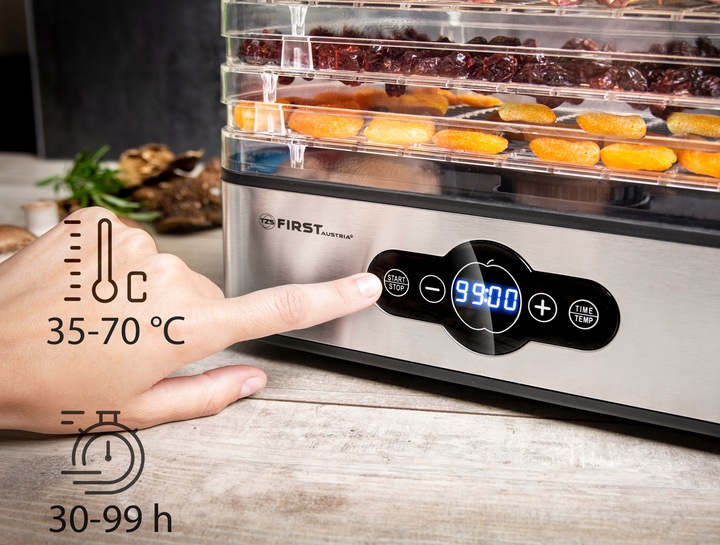 Suszarka do grzybów owoców DEHYDRATOR FIRST 240W First Austria