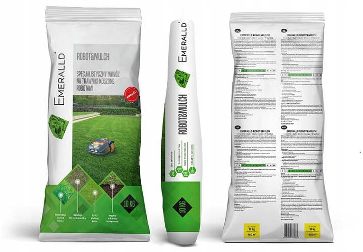 Nawóz Letni do trawy koszonej robotami ROBOT&MULCH Emeralld Complex 10KG!