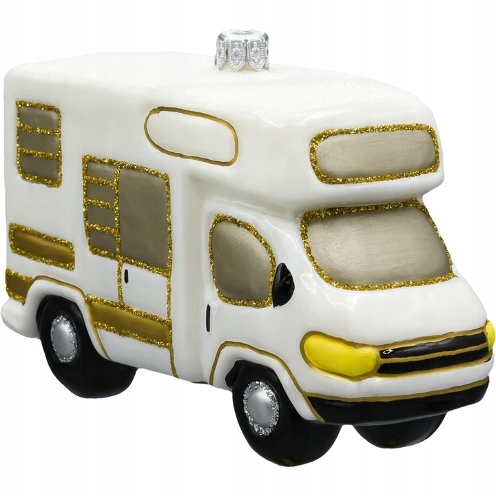 Bombka choinkowa ręcznie malowana - Kamper