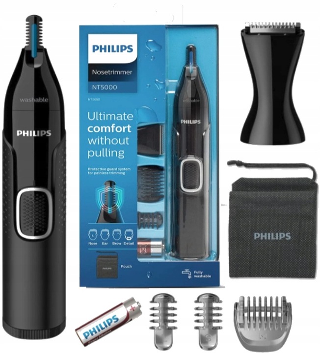 TRYMER PHILIPS DO USZU BRWI NOSA BRODY+ETUI GRATIS