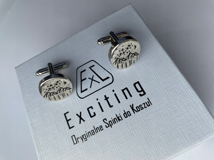 Spinki do mankietów EXC Góry Tatry Sudety Karpaty Duch Gór Ratownika GOPR